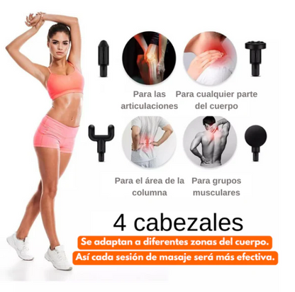 Pistola Masajeadora RelaxPro© - Alivio Total para tus Dolores Musculares